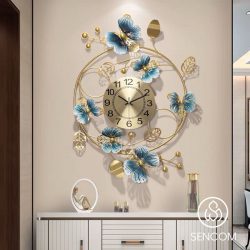 Đồng Hồ Nghệ Thuật Hoa Xanh Mã 2243