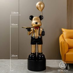 Gấu BearBrick, Khay để đồ , Khay đựng đồ hình Gấu BearBrick Mã 10