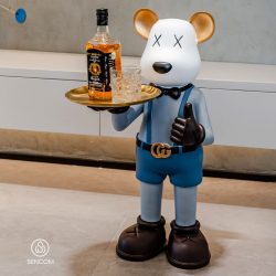 Gấu BearBrick, Khay để đồ , Khay đựng đồ hình Gấu BearBrick Mã 07