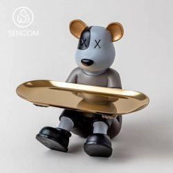 Gấu BearBrick, Khay để đồ , Khay đựng đồ hình Gấu BearBrick Mã 011