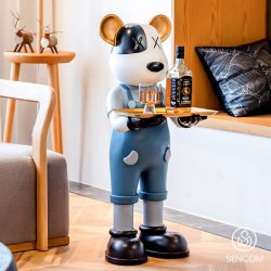 Gấu BearBrick, Khay để đồ , Khay đựng đồ hình Gấu BearBrick Mã 08