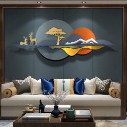 Tranh Treo Tường Nghệ Thuật Mây Núi Mã XD0245