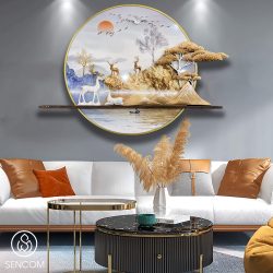Phù Điêu Treo Tường Nghệ Thuật Mã PD038