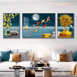 Tranh  Phòng Khách Nghệ Thuật Hiện Đại SC00234