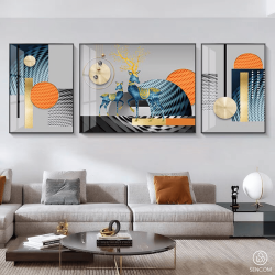 Tranh  Phòng Khách Nghệ Thuật Hiện Đại SC00228