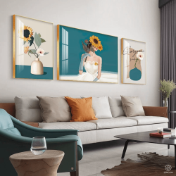 Tranh  Phòng Khách Nghệ Thuật Hiện Đại SC00270