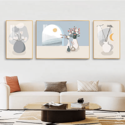 Tranh  Phòng Khách Nghệ Thuật Hiện Đại SC00137