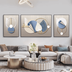 Tranh  Phòng Khách Nghệ Thuật Hiện Đại SC00136