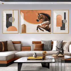 Tranh  Phòng Khách Nghệ Thuật Hiện Đại SC00268