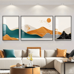 Tranh  Phòng Khách Nghệ Thuật Hiện Đại SC00264