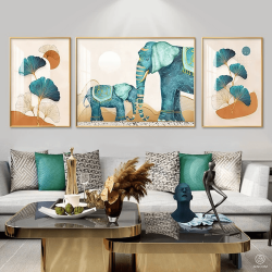 Tranh  Phòng Khách Nghệ Thuật Hiện Đại SC00262