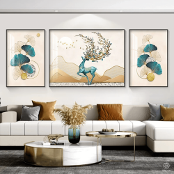 Tranh  Phòng Khách Nghệ Thuật Hiện Đại SC00263