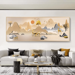 Alternative view of Tranh Trang Trí Phòng Khách Cá Nghệ Thuật SC00186