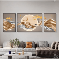 Tranh  Phòng Khách Nghệ Thuật Hiện Đại SC00226