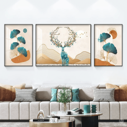 Tranh  Phòng Khách Nghệ Thuật Hiện Đại SC00260