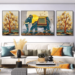 Tranh  Phòng Khách Nghệ Thuật Hiện Đại SC00233