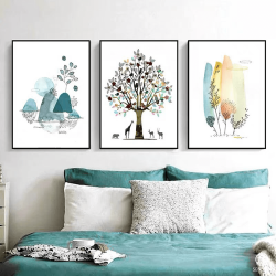 Alternative view of Tranh Phòng Khách Nghệ Thuật Hiện Đại SC00142