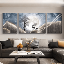 Alternative view of Tranh  Phòng Khách Nghệ Thuật Hiện Đại SC00232