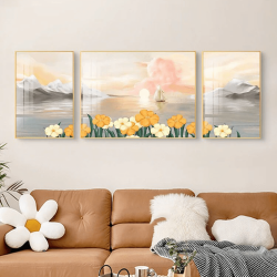 Tranh  Phòng Khách Nghệ Thuật Hiện Đại SC00253