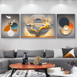 Tranh  Phòng Khách Nghệ Thuật Hiện Đại SC00231