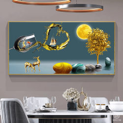 Tranh Trang Trí Phòng Khách Cá Nghệ Thuật SC00163