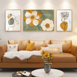 Tranh  Phòng Khách Nghệ Thuật Hiện Đại SC00299