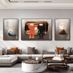 Tranh  Phòng Khách Nghệ Thuật Hiện Đại SC00130