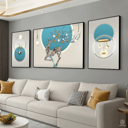 Tranh  Phòng Khách Nghệ Thuật Hiện Đại SC00279