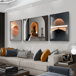 Tranh  Phòng Khách Nghệ Thuật Hiện Đại SC00272