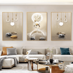 Alternative view of Tranh Phòng Khách Nghệ Thuật Hiện Đại SC000143