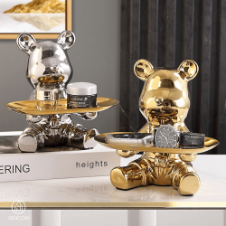 Gấu BearBrick, Khay để đồ , Khay đựng đồ hình Gấu BearBrick Mã 0100