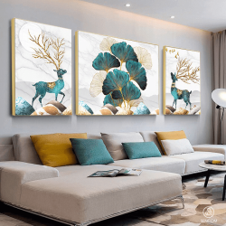 Tranh  Phòng Khách Nghệ Thuật Hiện Đại SC0039