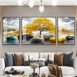 Tranh  Phòng Khách Nghệ Thuật Hiện Đại SC0050