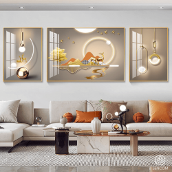 Tranh  Phòng Khách Nghệ Thuật Hiện Đại SC0046