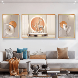 Tranh  Phòng Khách Nghệ Thuật Hiện Đại SC0043