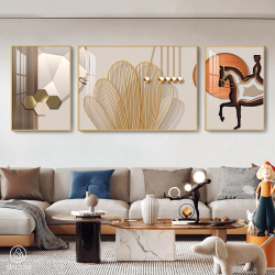 Tranh  Phòng Khách Nghệ Thuật Hiện Đại SC0061