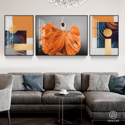 Tranh  Phòng Khách Nghệ Thuật Hiện Đại SC0059