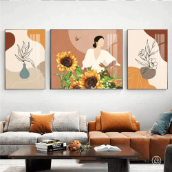 Tranh  Phòng Khách Nghệ Thuật Hiện Đại SC0029