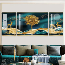 Tranh  Phòng Khách Nghệ Thuật Hiện Đại SC0024