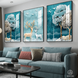 Tranh Phòng Khách Nghệ Thuật Hiện Đại SC00052