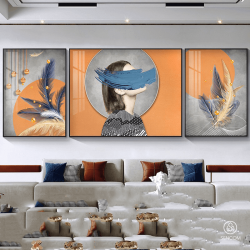 Tranh  Phòng Khách Nghệ Thuật Hiện Đại SC0033