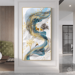 Tranh Phòng Khách Nghệ Thuật Hiện Đại SC0096