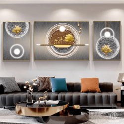 Tranh  Phòng Khách Nghệ Thuật Hiện Đại SC0087