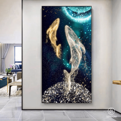 Tranh Phòng Khách Nghệ Thuật Hiện Đại SC0097