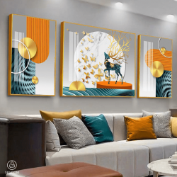 Tranh  Phòng Khách Nghệ Thuật Hiện Đại SC0010