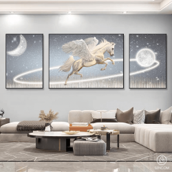 Tranh  Phòng Khách Nghệ Thuật Hiện Đại SC0091