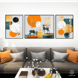 Tranh  Phòng Khách Nghệ Thuật Hiện Đại SC0019