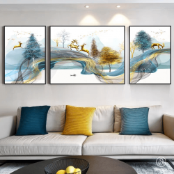 Tranh  Phòng Khách Nghệ Thuật Hiện Đại SC0089