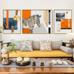 Tranh  Phòng Khách Nghệ Thuật Hiện Đại SC0058