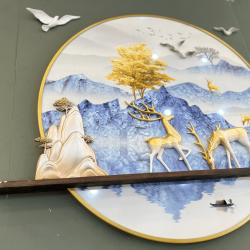 Alternative view of Đồng Hồ Phù Điêu Nghệ Thuật PDH020